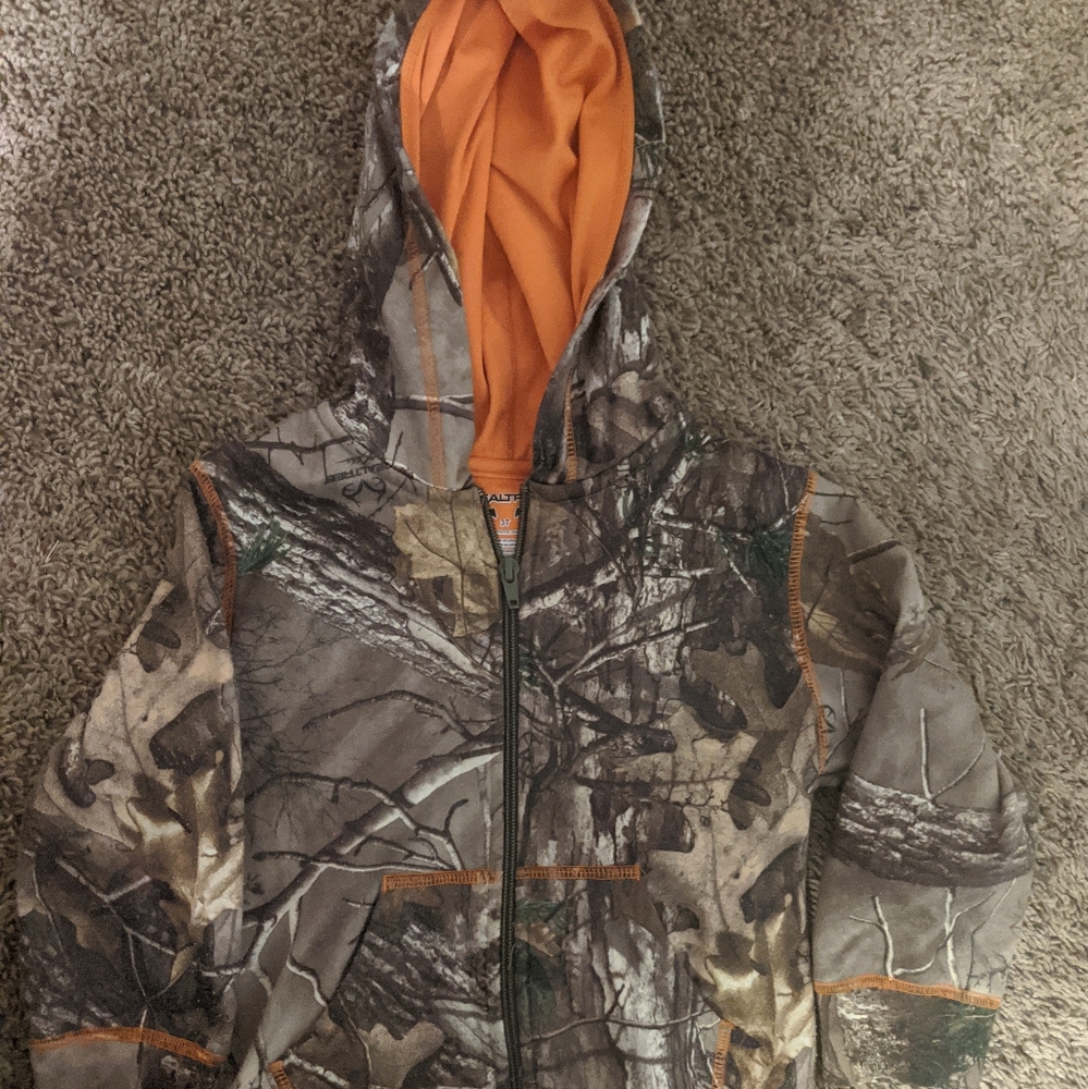 Realtree Jacket Toddler Size 3T Camo & Orange